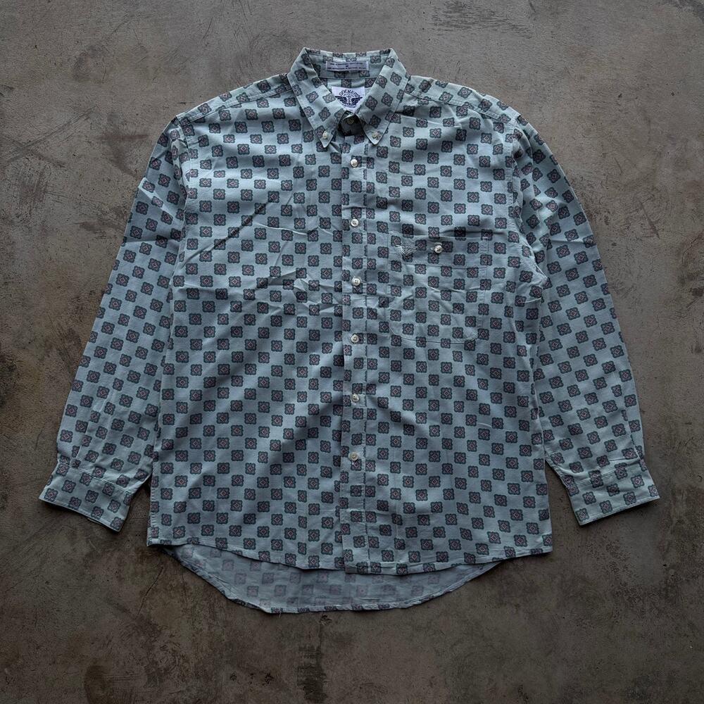 Vintage 80s Levi’s Dockers Pattern Western Shirt Mens M
